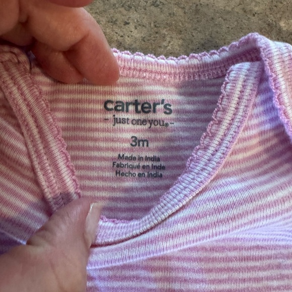 Carter's -Pink, Purple, and Blue Floral Baby Bodysuits, Size 3M - Picture 11 of 11